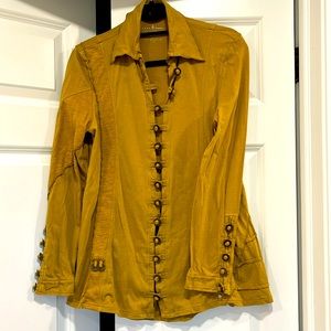 Neon Buddha army green coin jacket